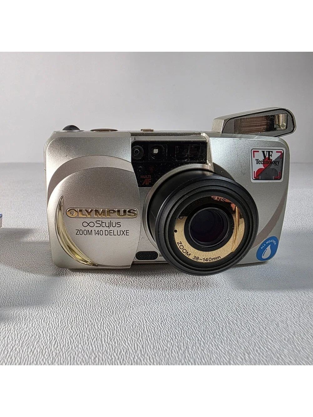 Olympus Stylus Zoom 140 Deluxe 35mm Point & Shoot Film Camera W/Manual Tested